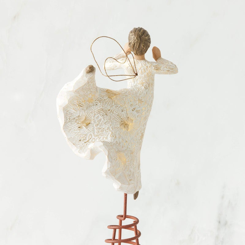 Willow Tree Song of Joy Tree Topper, Sculpted Hand-Painted Figure - Image 3